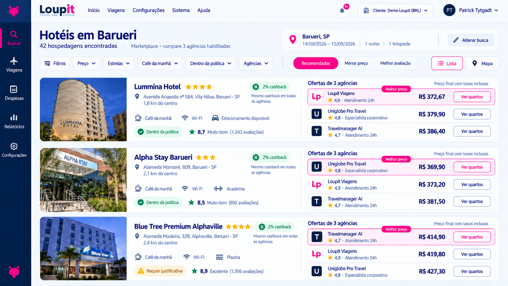 Veja a plataforma por dentro